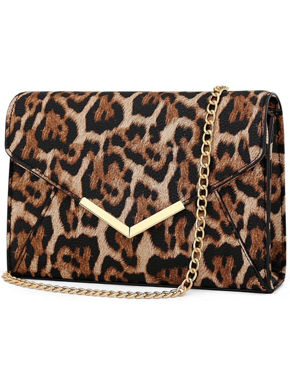 〽️Women's Leopard Shoulder Party Wedding Prom Crossbody Envelope Evening Handbag